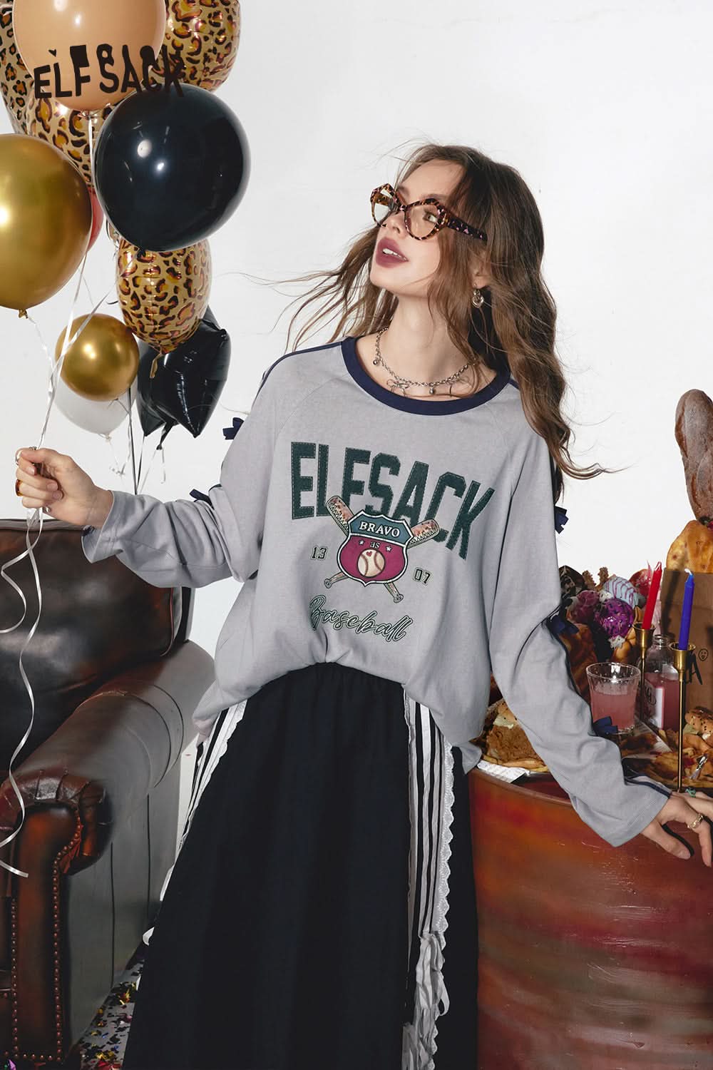 ELFSACK Gray Retro Washed Slim Pictorial Printed Casual Sleeveless Vest Suspenders