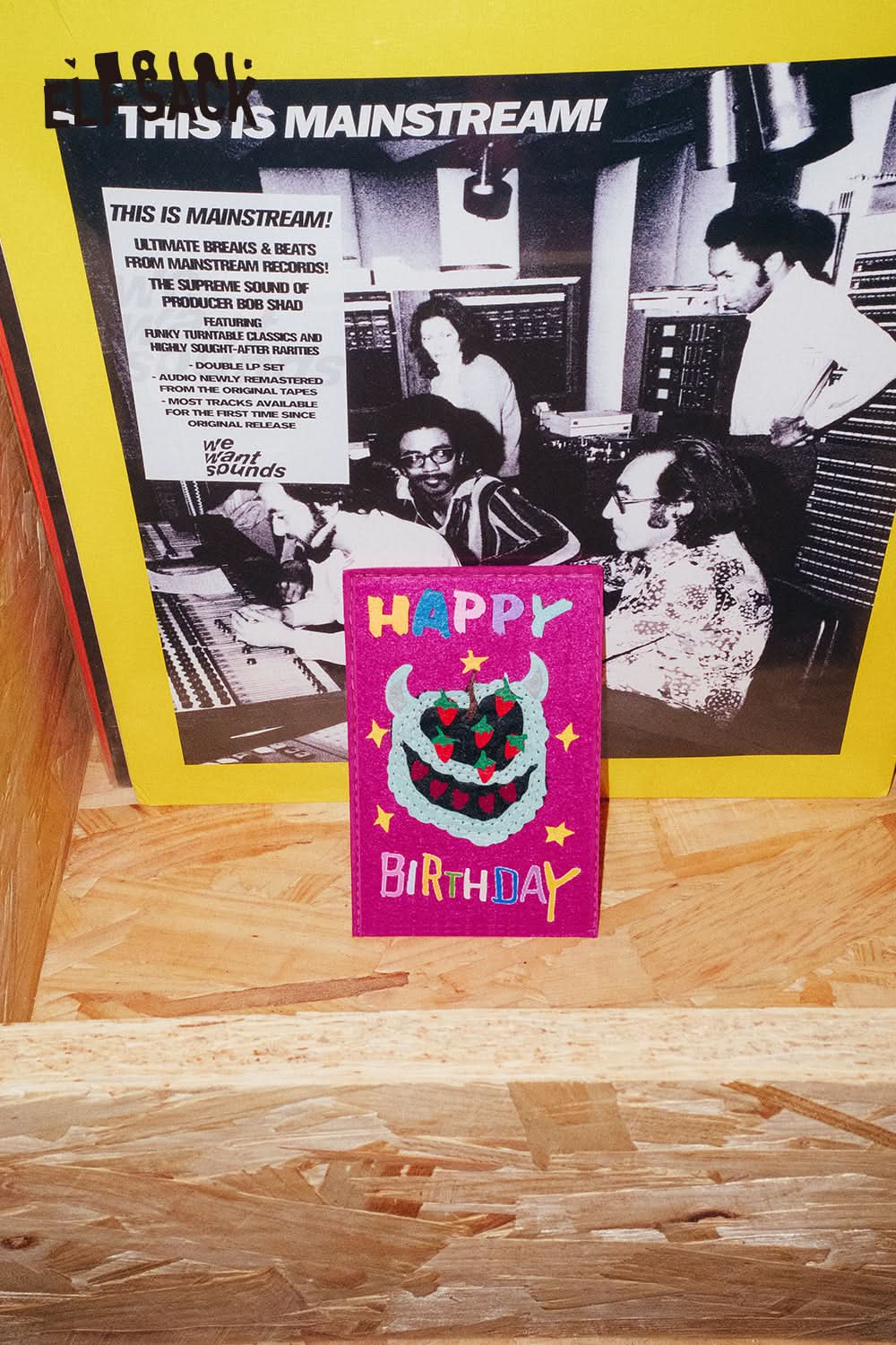 ELFSACK Y2K Felt Board Cartoon Patches Greeting Cards