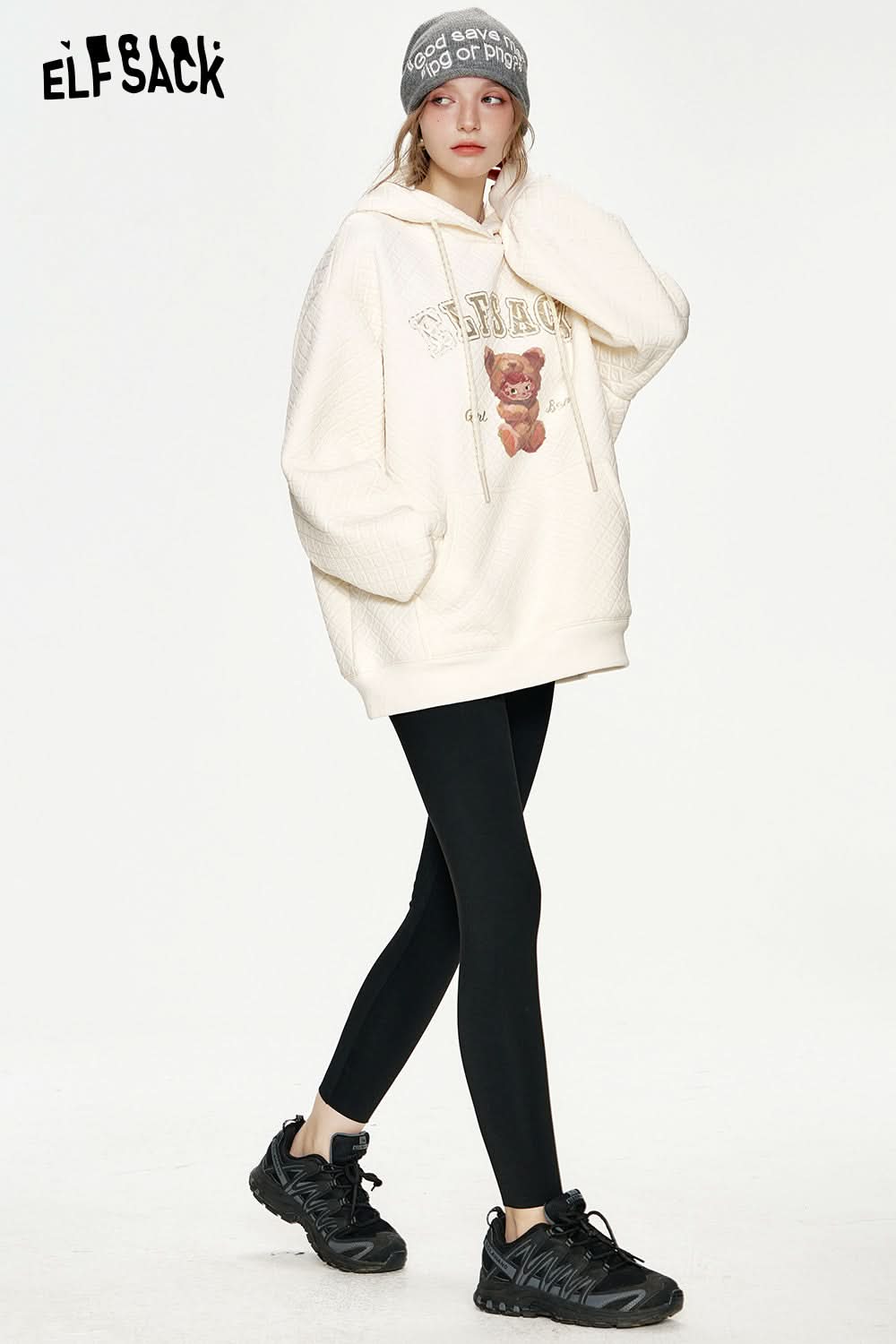 ELFSACK Versatile black slim fit leggings tight skinny pants