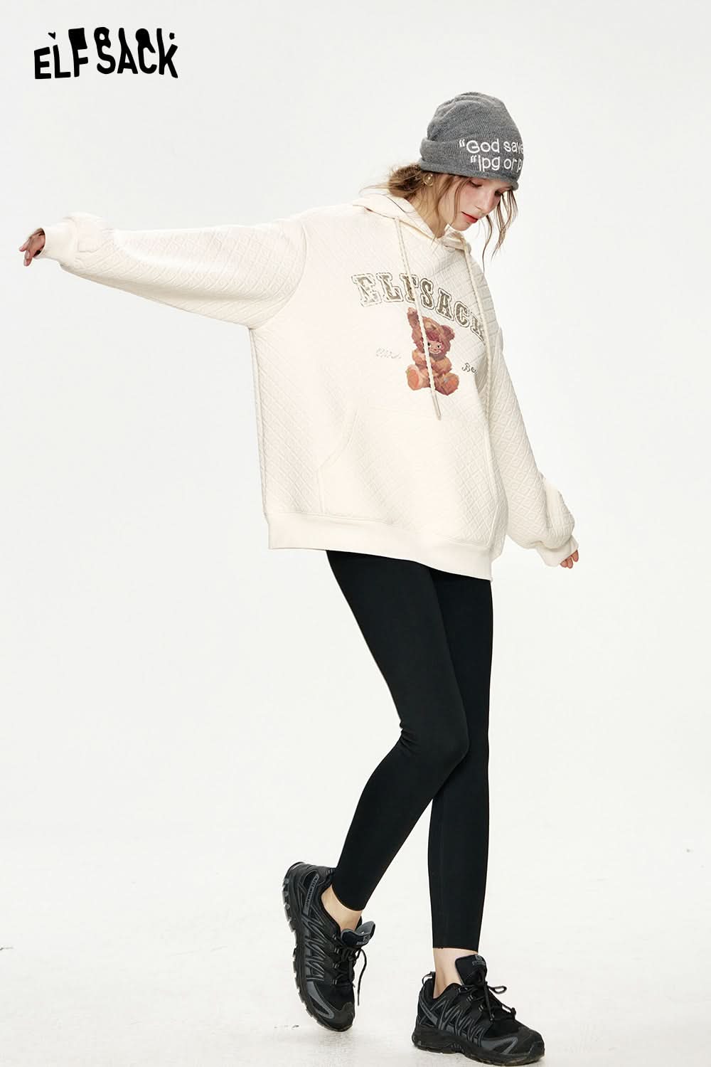 ELFSACK Versatile black slim fit leggings tight skinny pants