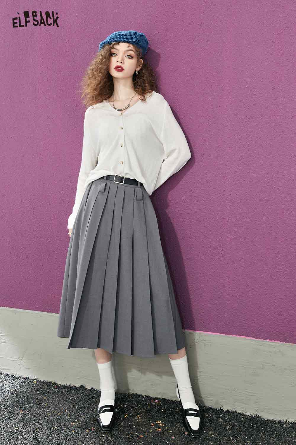 ELFSACK Button-Down Cardigan