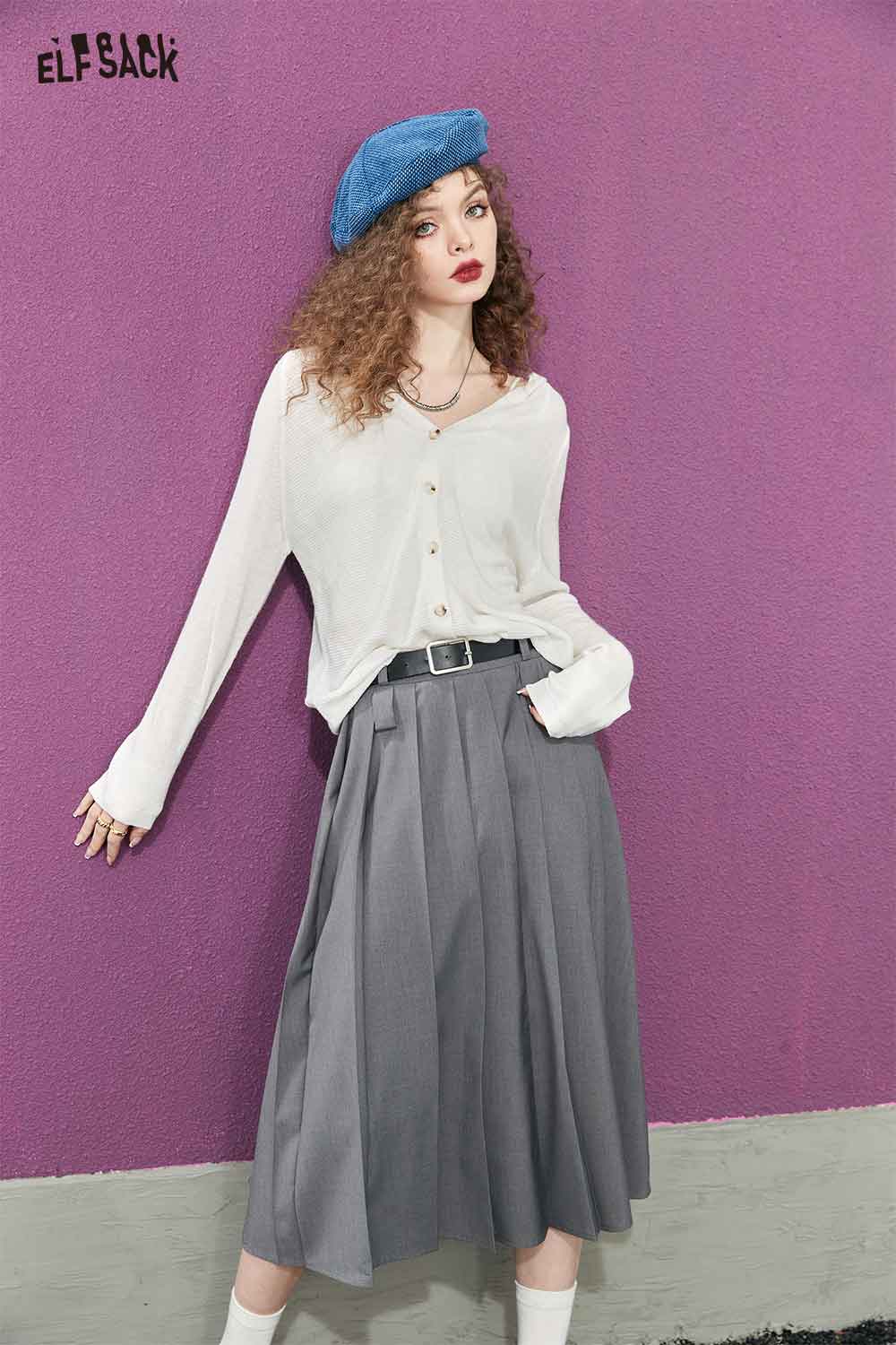 ELFSACK Button-Down Cardigan