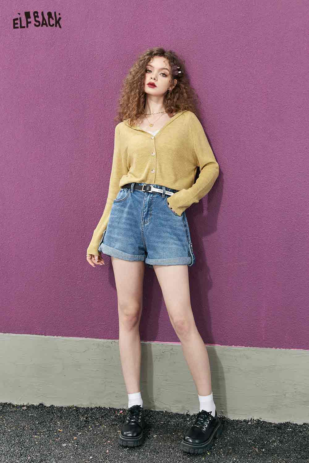 ELFSACK Button-Down Cardigan