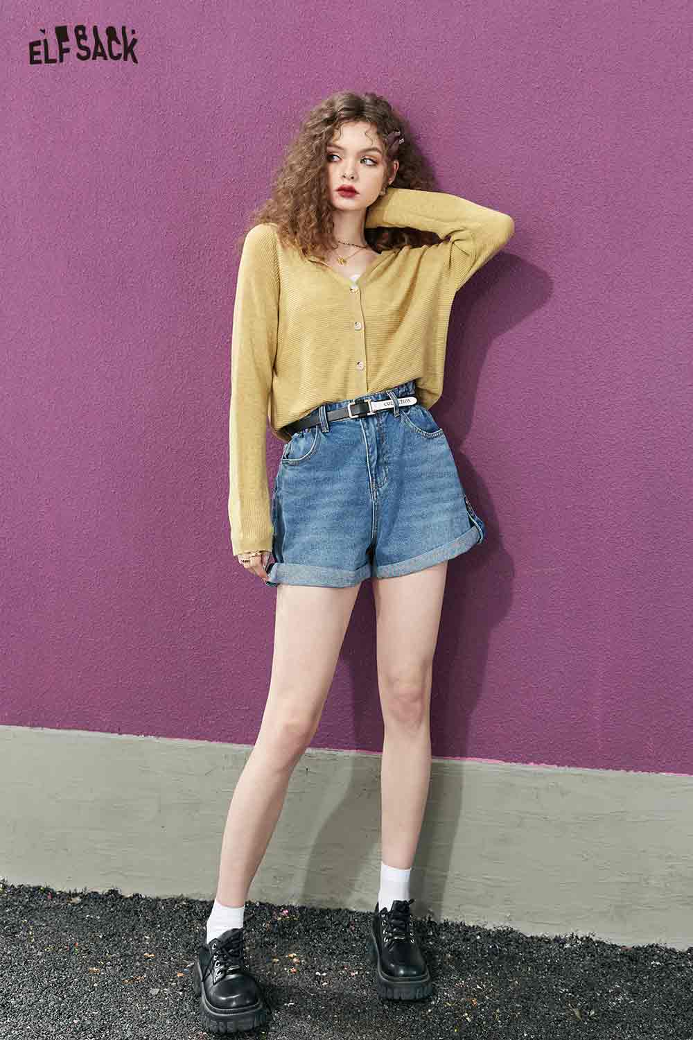 ELFSACK Button-Down Cardigan