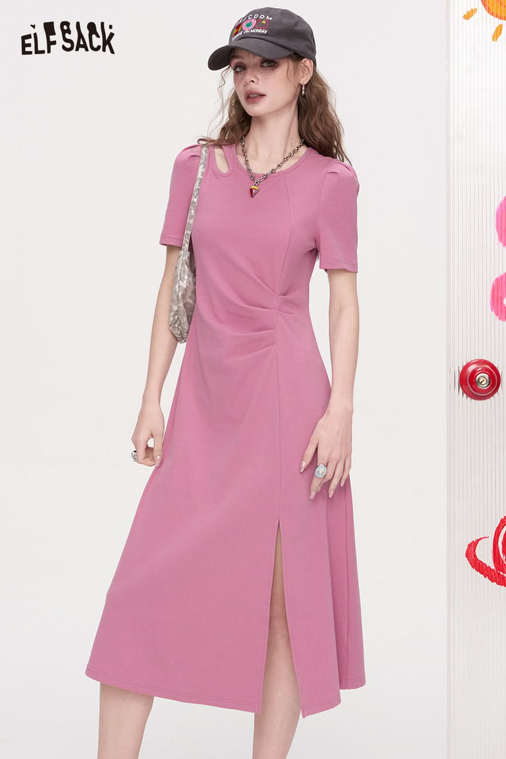 ELFSACK Chic T-Shirt Dress