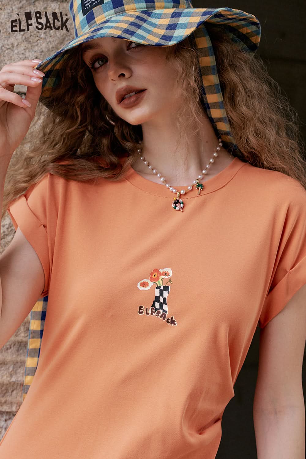 ELFSACK Printed Casual Dress