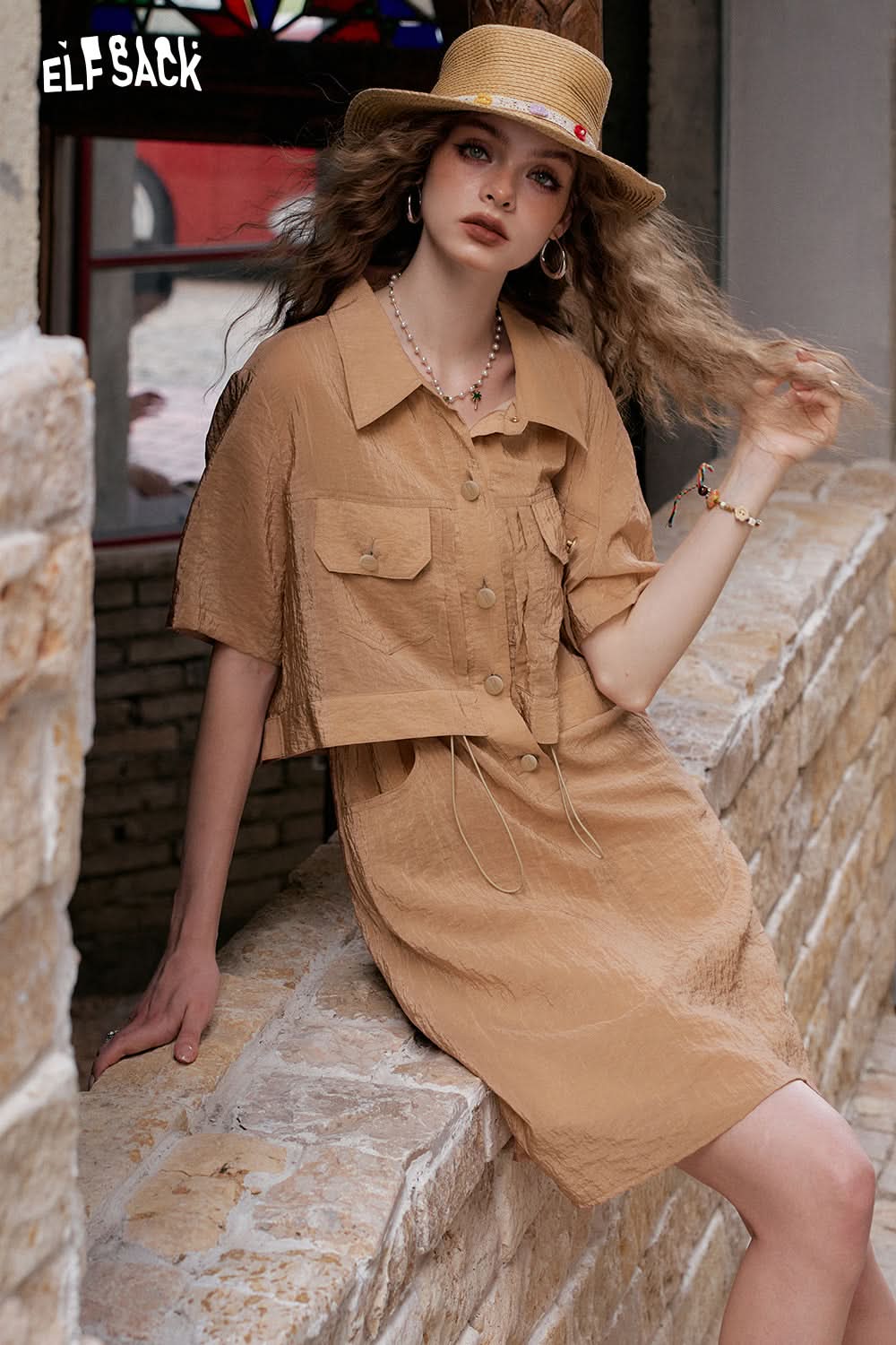 ELFSACK Loose Casual Dress