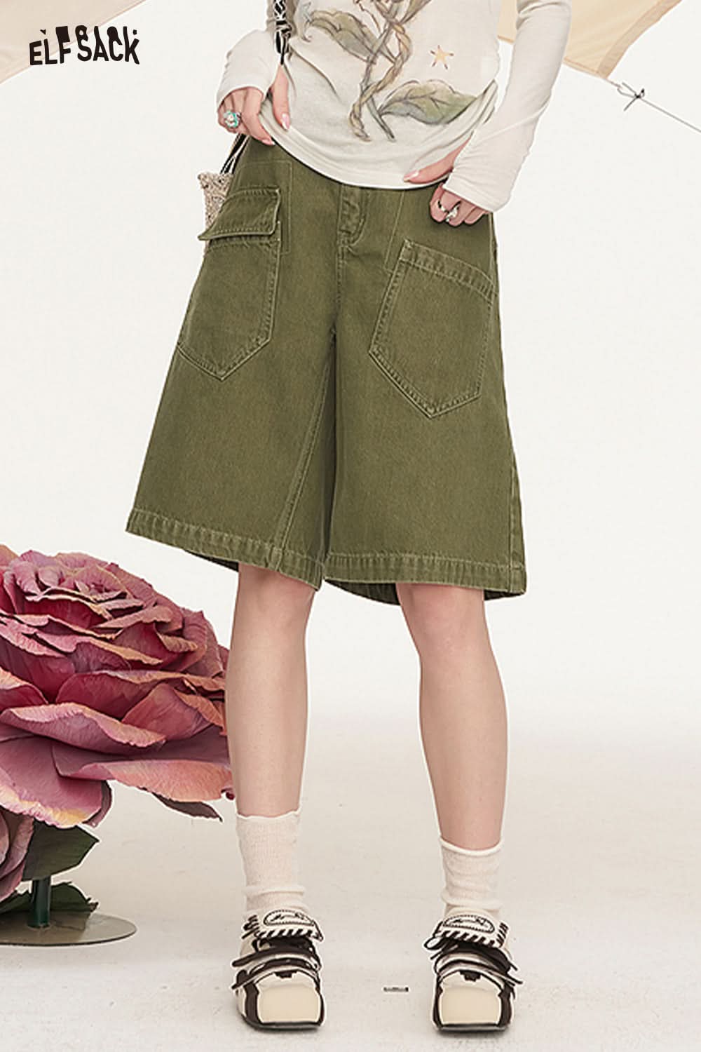 ELFSACK Cowboy Shorts Cargo Pants