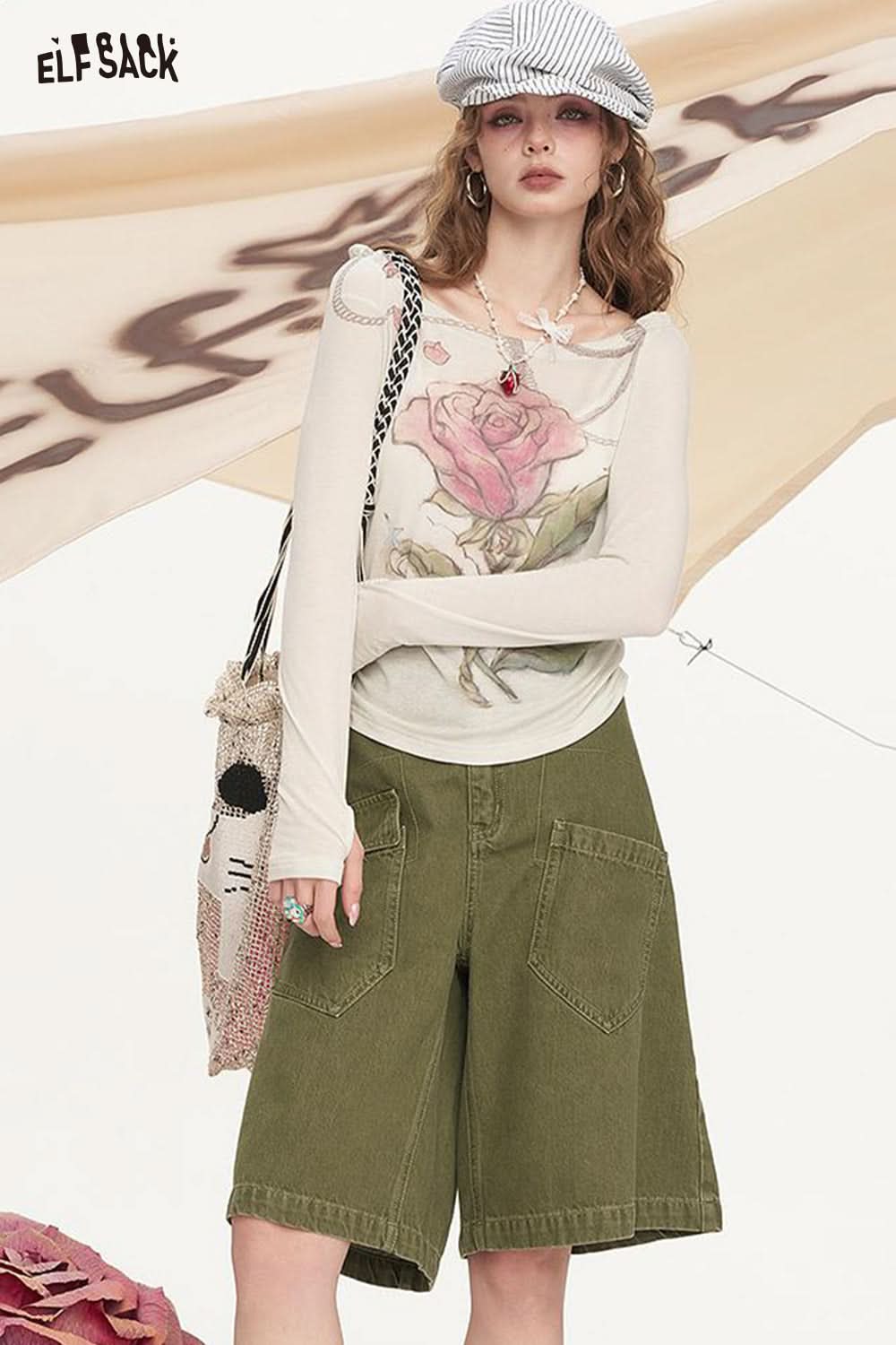 ELFSACK Cowboy Shorts Cargo Pants