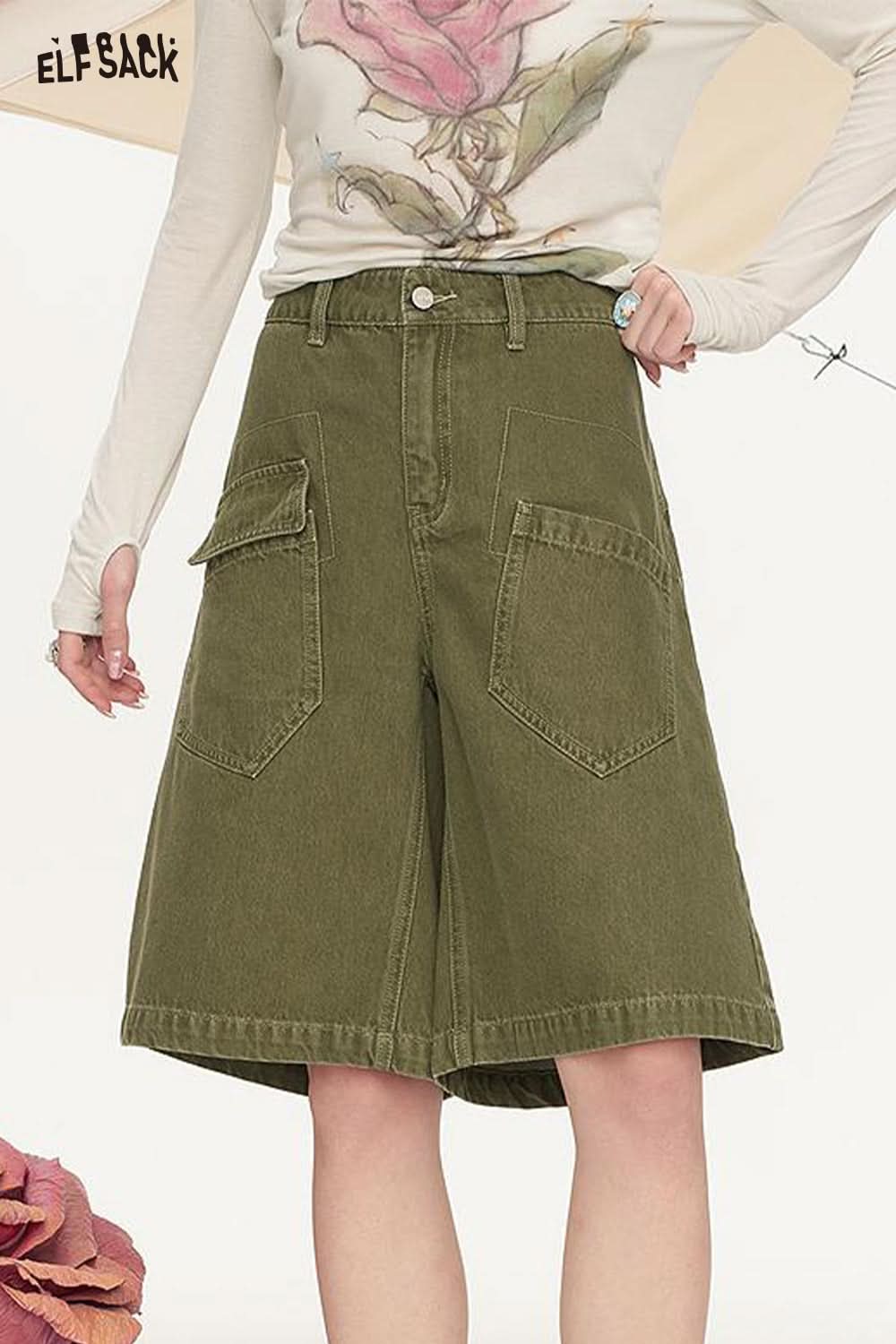 ELFSACK Cowboy Shorts Cargo Pants