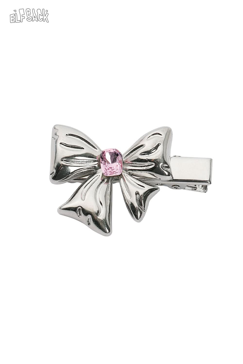 ELFSACK Bow Heart Colourful Diamond Hair Clip
