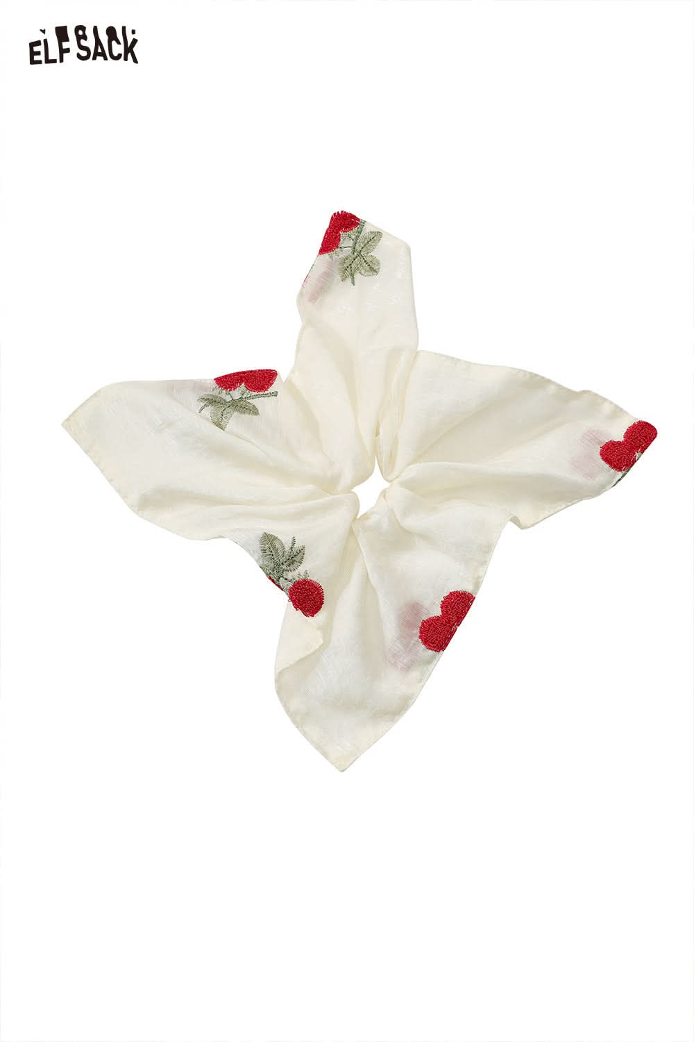 ELFSACK Cherry Large Intestine Hair Ring