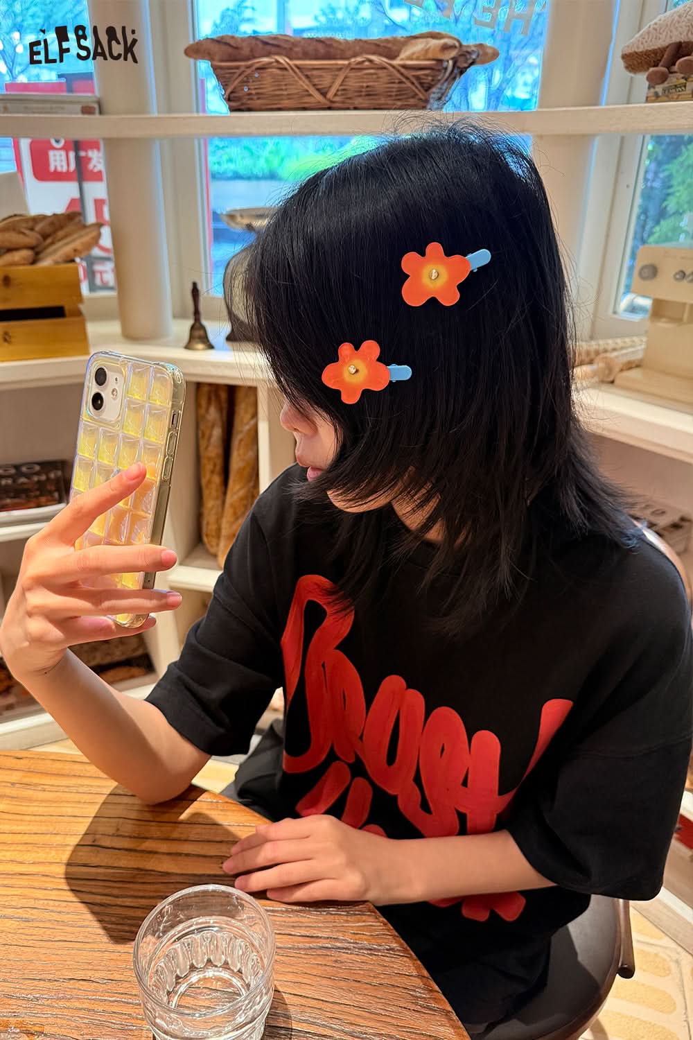 ELFSACK Dopamine Flower Hair Clip