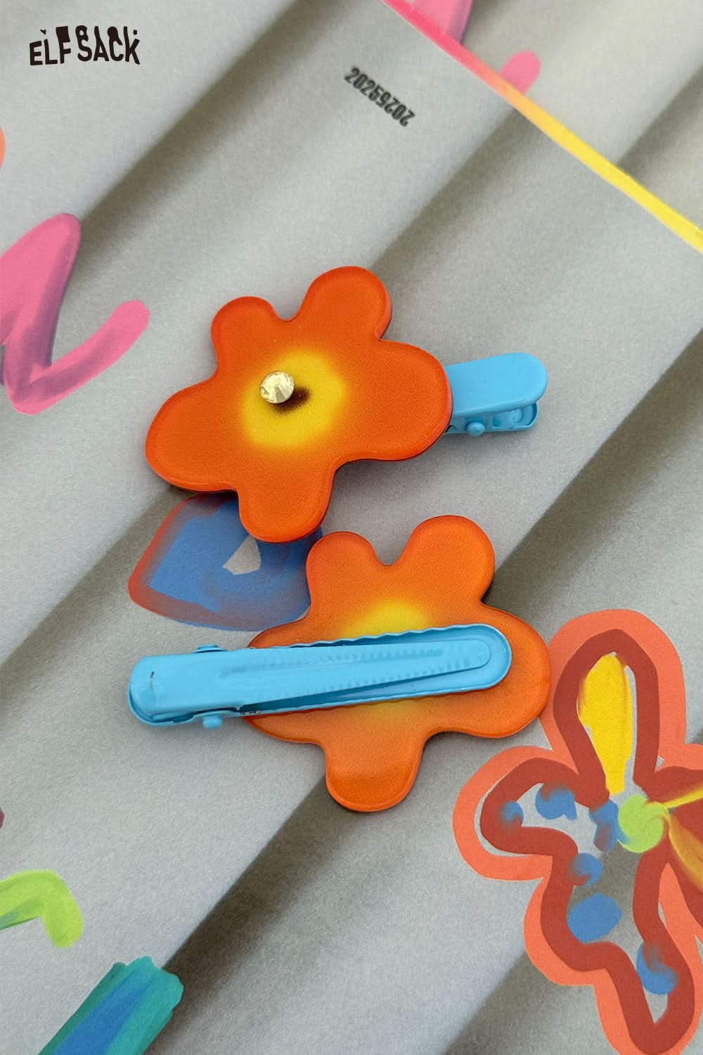 ELFSACK Dopamine Flower Hair Clip
