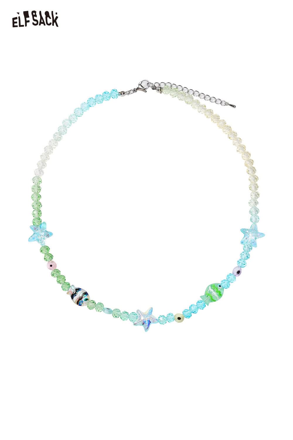 ELFSACK Dopamine Resort Style Beaded Necklace