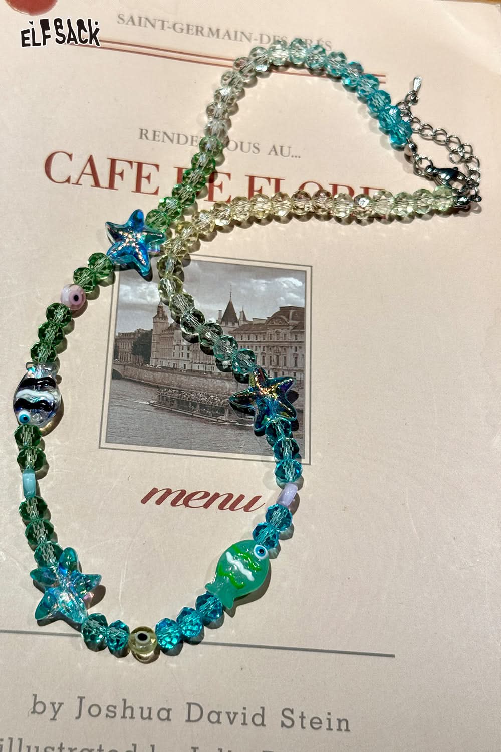 ELFSACK Dopamine Resort Style Beaded Necklace