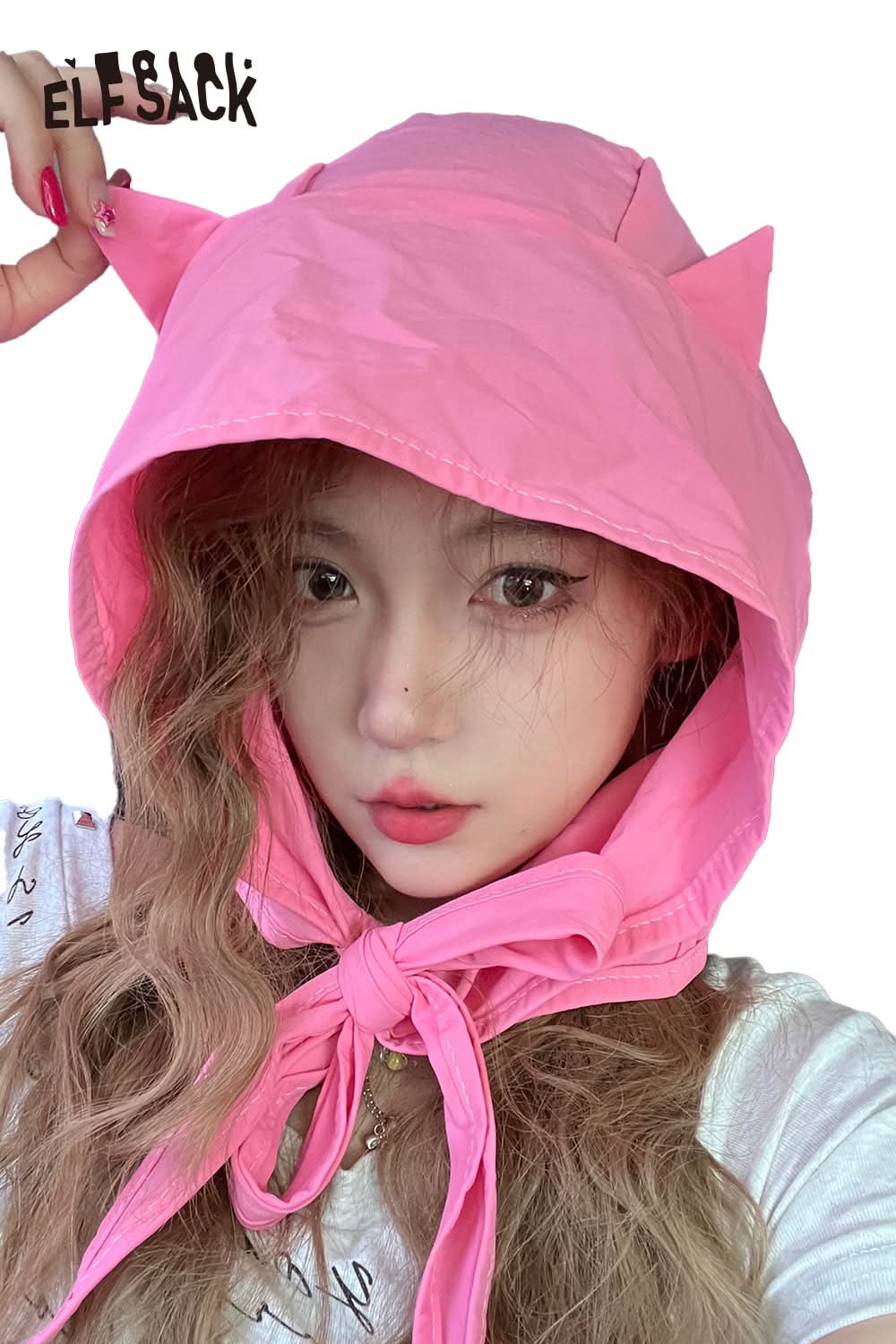 ELFSACK Pink Imp Tie Headband