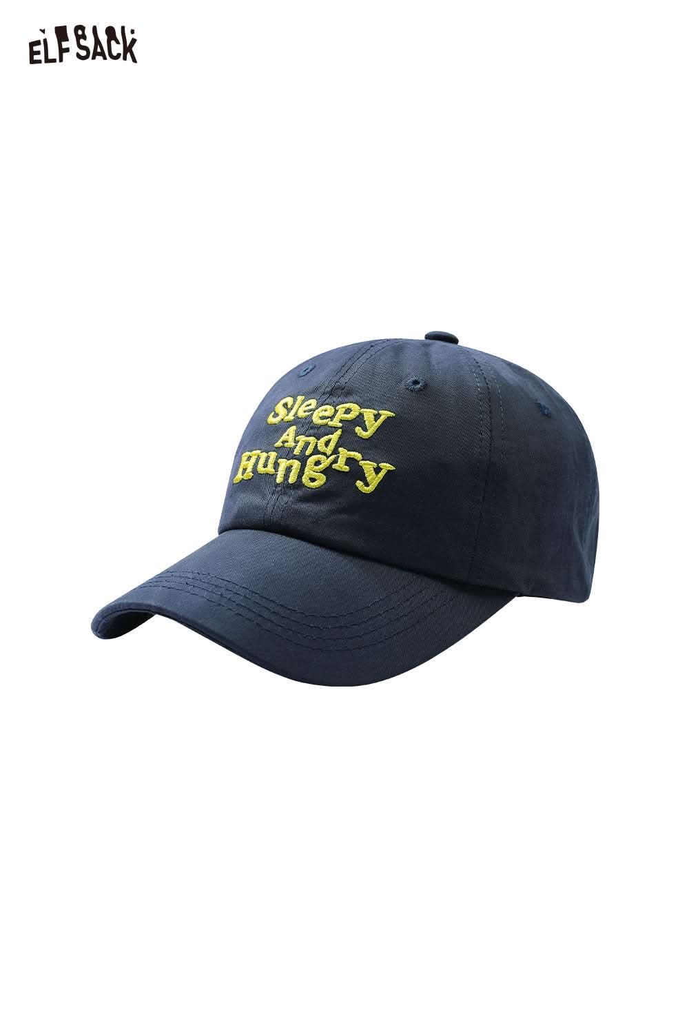 ELFSACK Pink Letters Embroidered Duck Tongue Cap