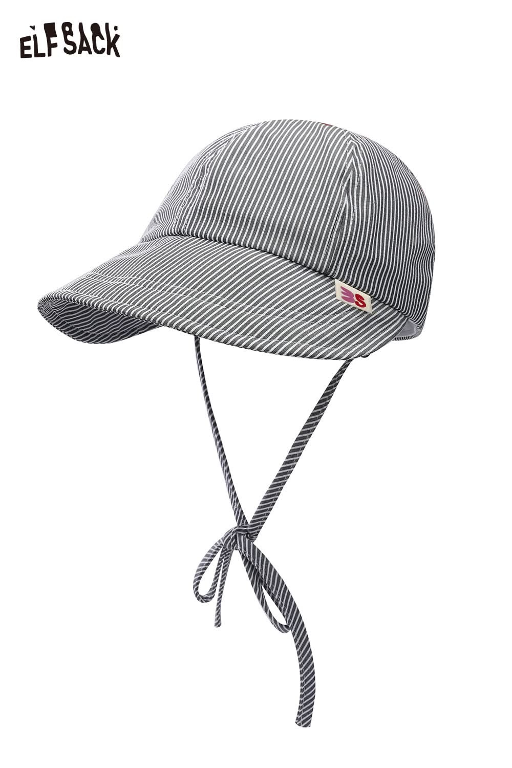 ELFSACK Striped Duck Tongue Fisherman's Cap