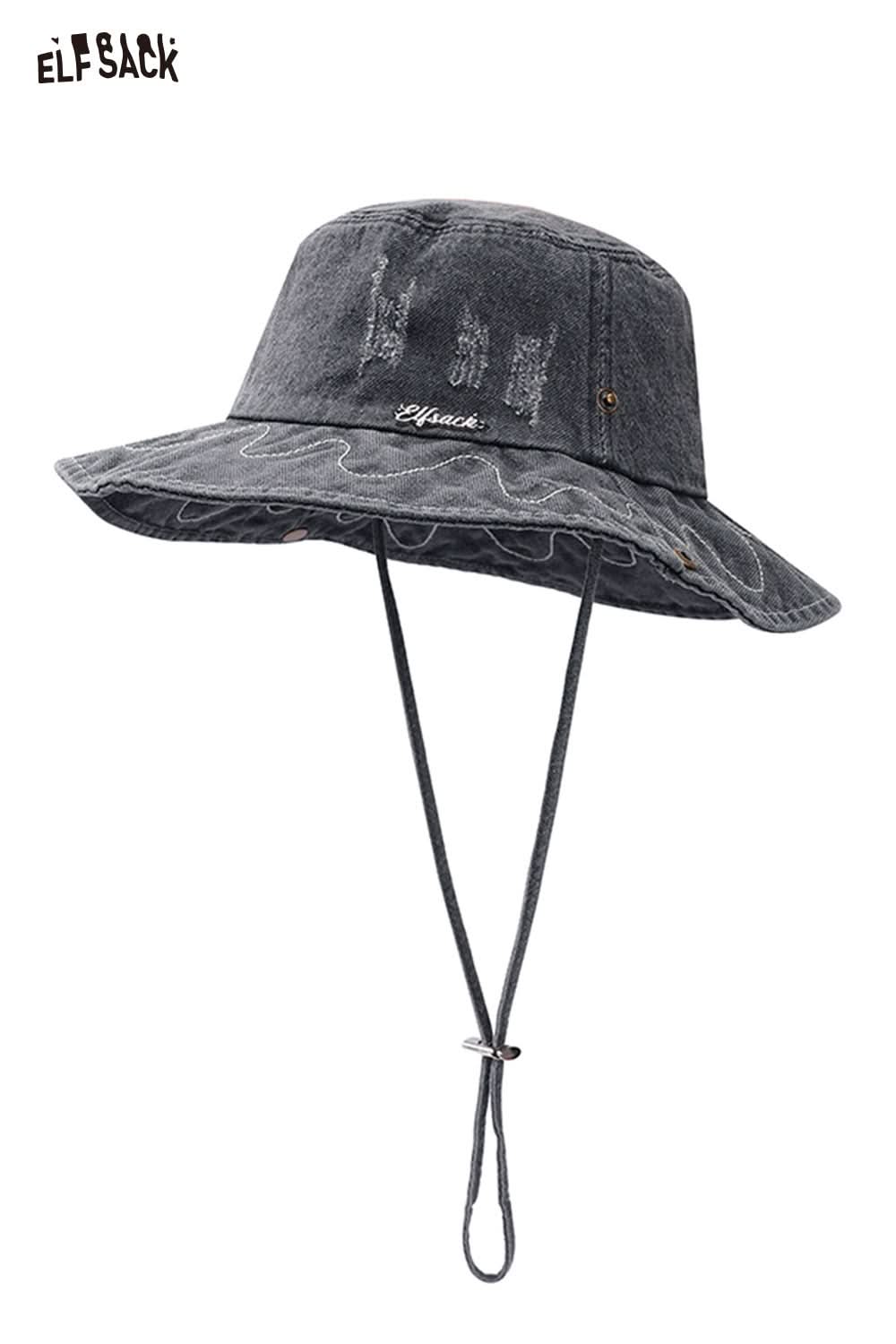 ELFSACK Vintage Washed Cowboy Fisherman Hat