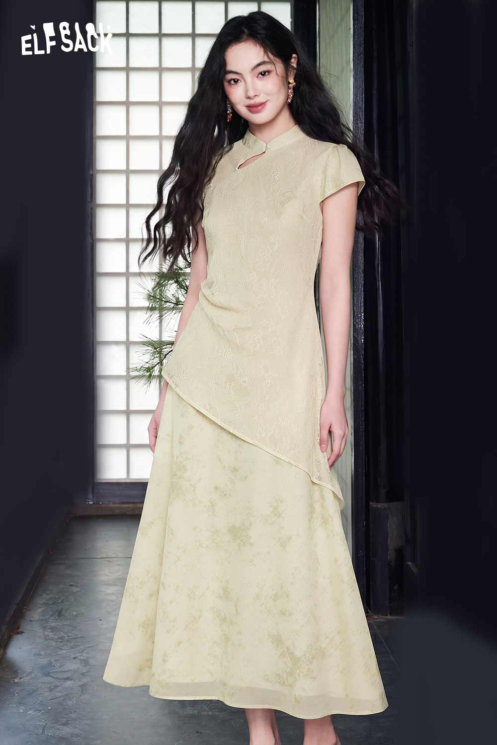 maxi dresses asian style Chinese Style Maxi Dress