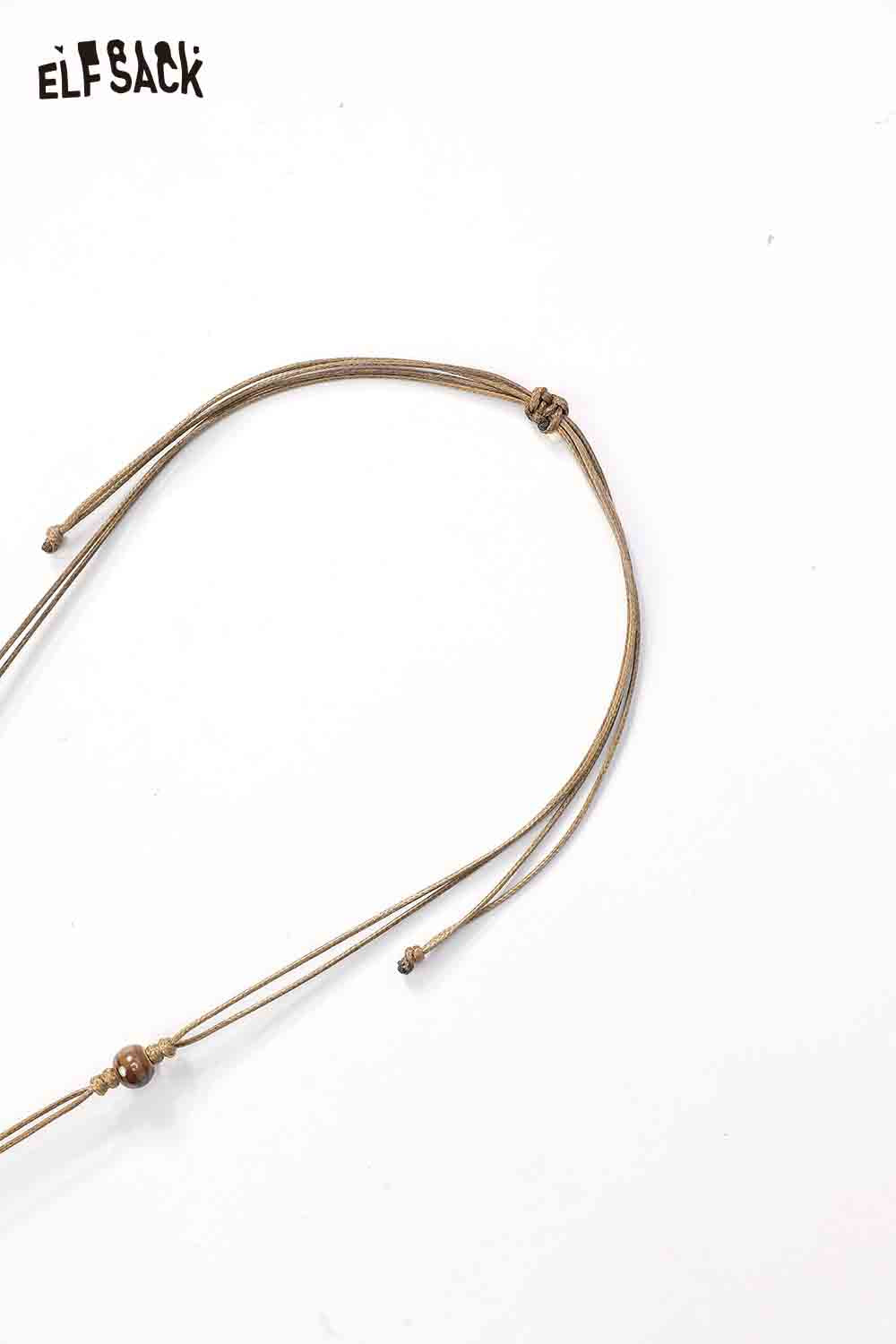 ELFSACK cute dog pendant necklace with adjustable cord for pet lovers and casual wear