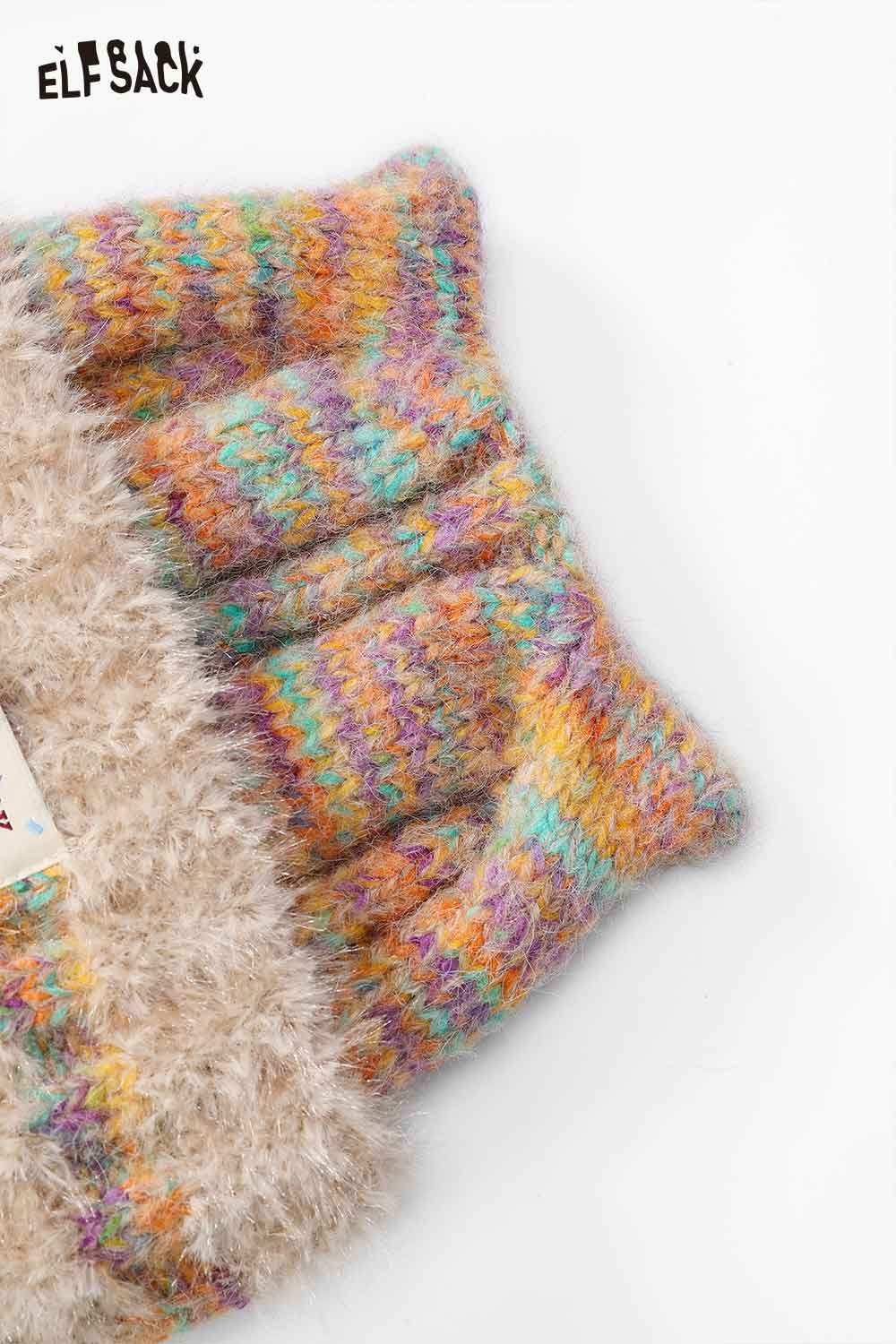 ELFSACK Cute cat ear beanie for women in colorful, soft knit ideal for winter fashion