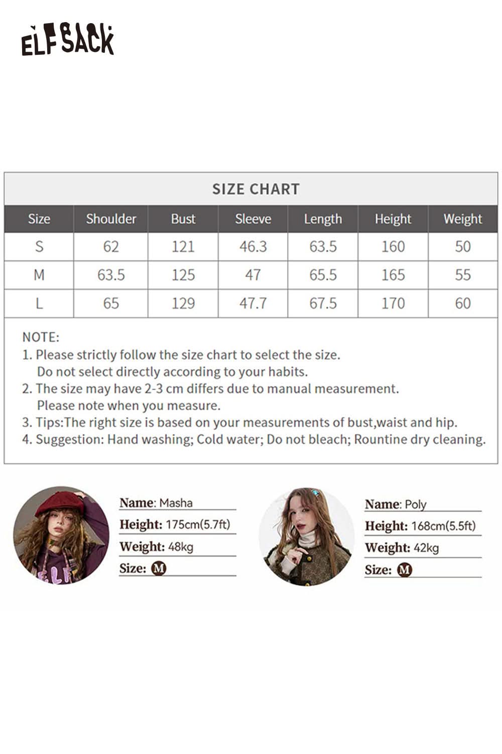 ELFSACK plaid faux wool jacket for women in stylish design, perfect for fall and winter wear