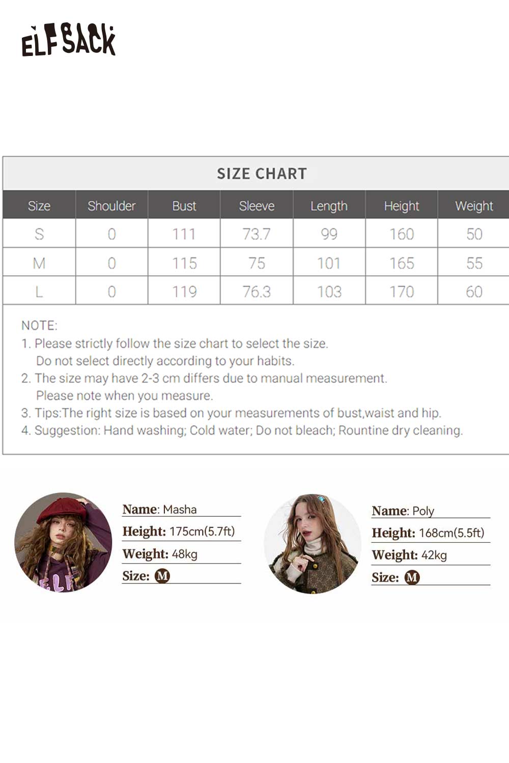 ELFSACK preppy bow plush coat for women with cozy fabric and stylish design