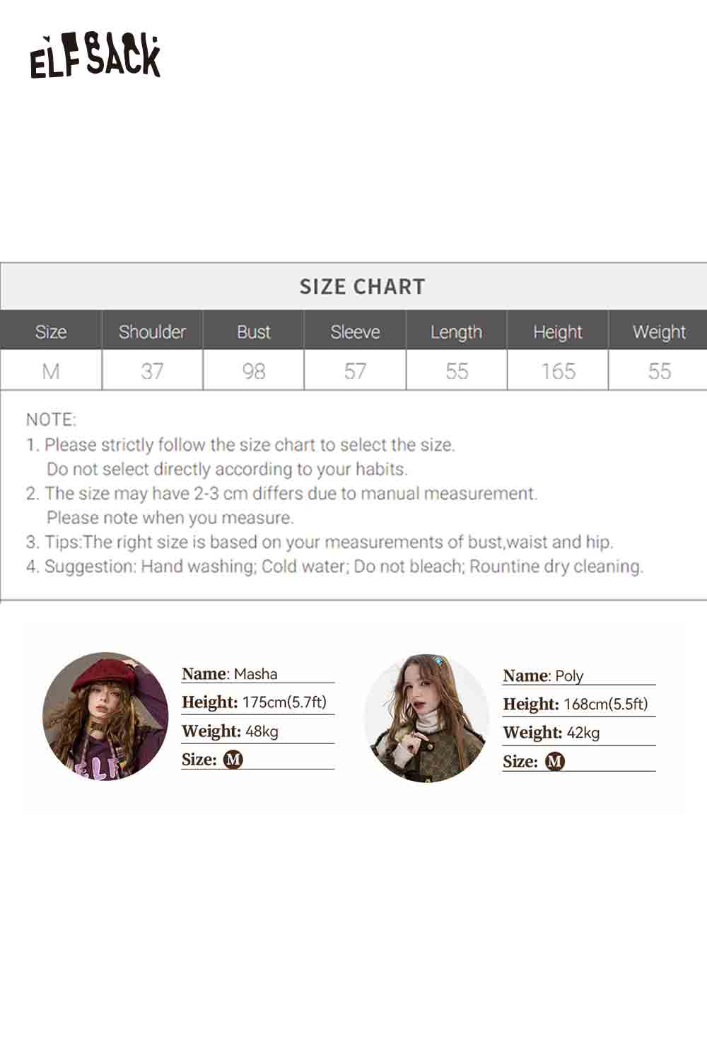 ELFSACK preppy high neck pearl sweater with soft fabric for a stylish winter look