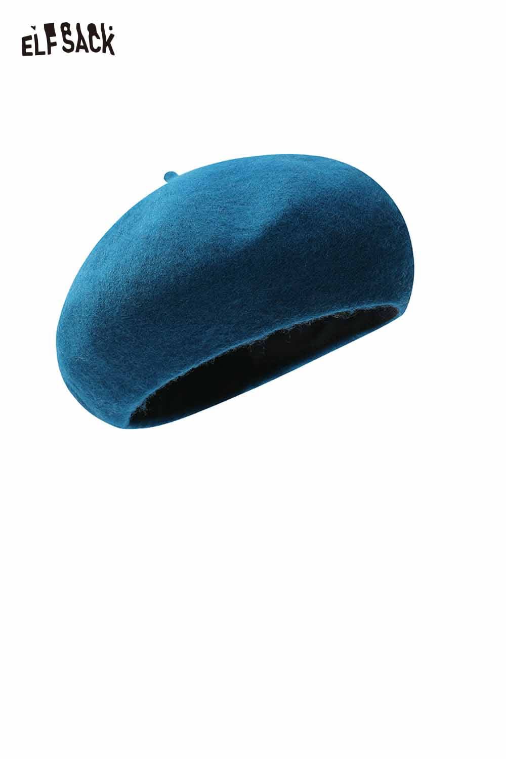 ELFSACK Soft Pumpkin Beanie for Women in Stylish Blue Color with Cozy Design