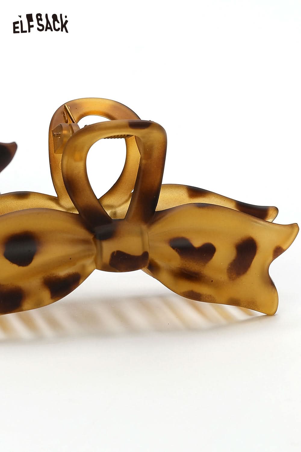 ELFSACK tortoiseshell bow hair claw designed for stylish hair holding and accessorizing
