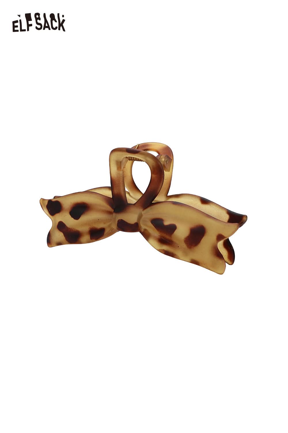 ELFSACK tortoiseshell bow hair claw with a stylish design for holding hair securely