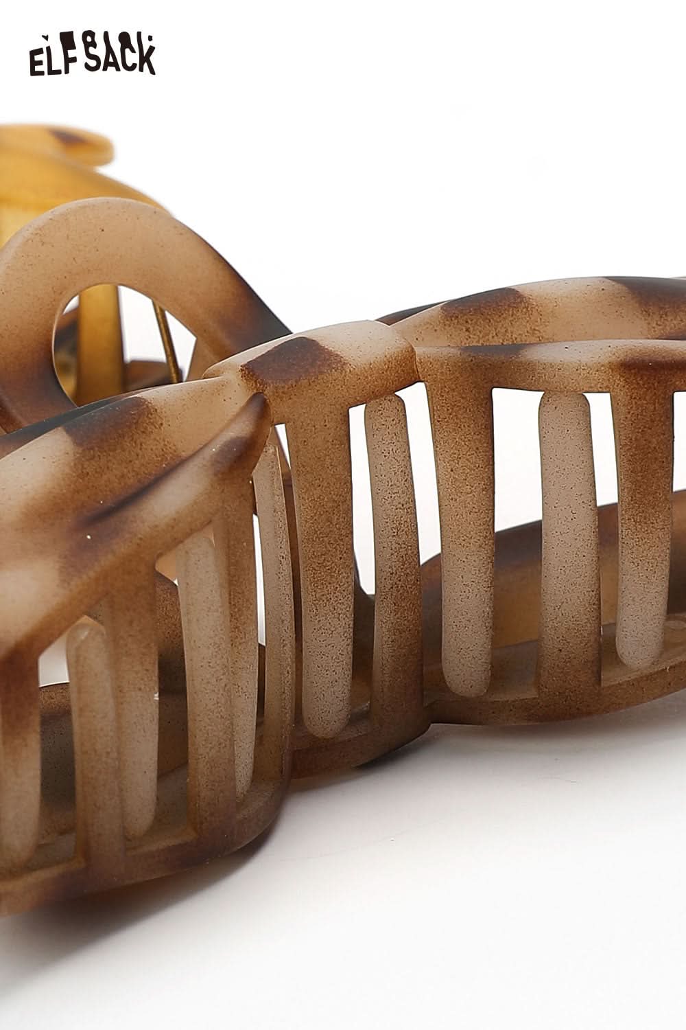 ELFSACK tortoiseshell bow hair claw for stylish and secure hair styling