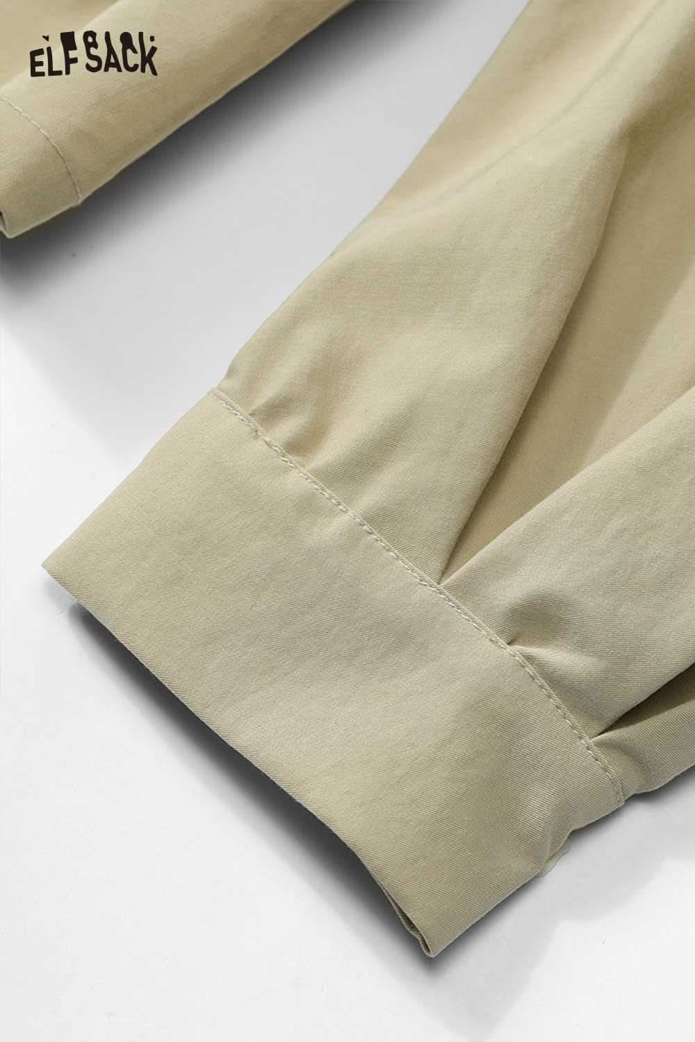 ELFSACK minimalist short jacket for women with stylish cuff detail and modern design