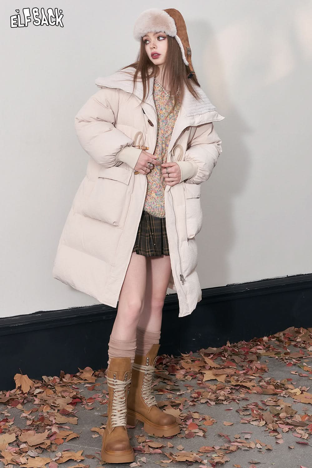 ELFSACK Kawaii Color Dot Pullover Sweaters Women Loose Basic Daily Tops