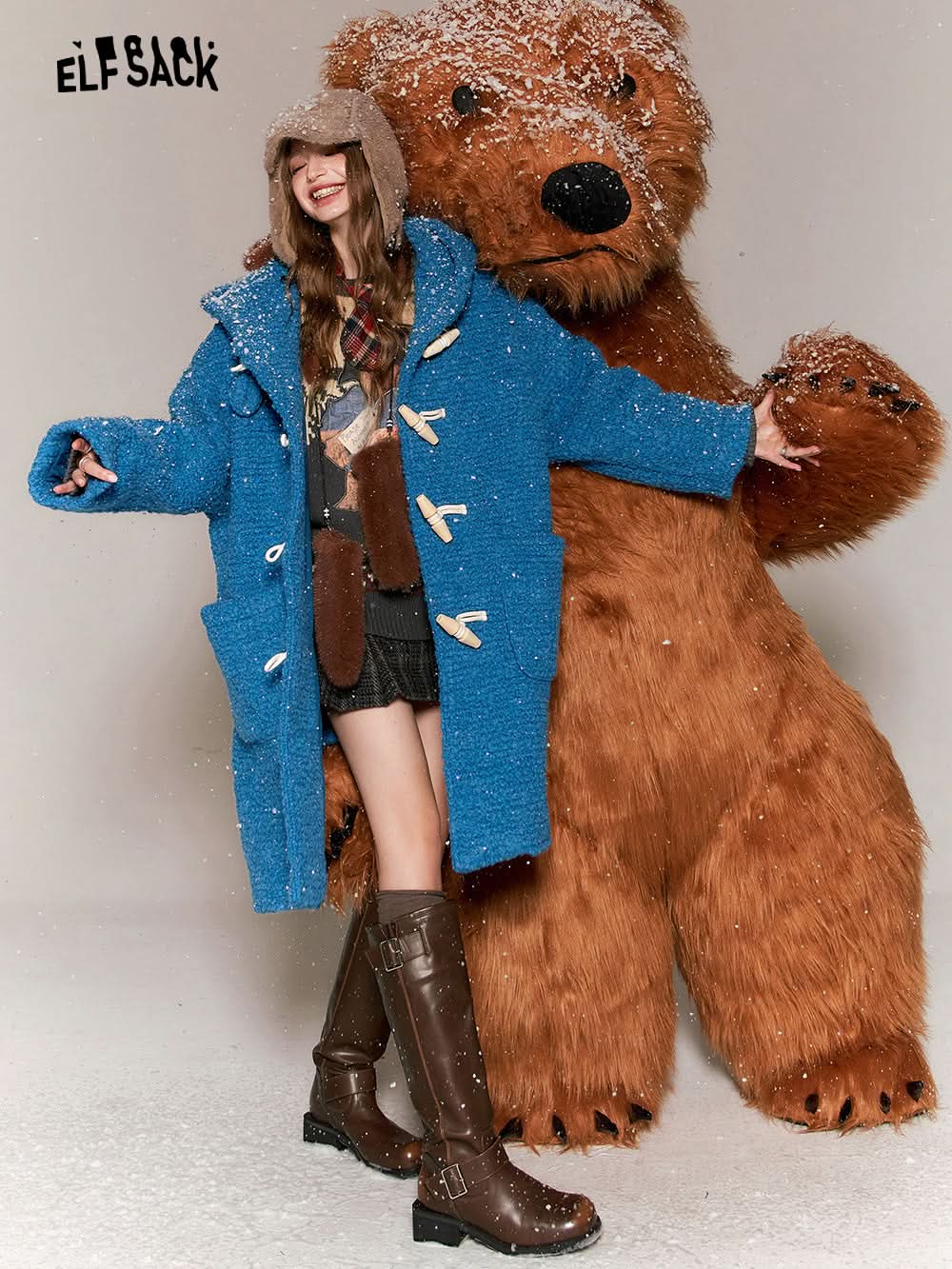 ELFSACK Kawaii Christmas Pullover Sweaters Women 2000s Plus Size Fashion Tops