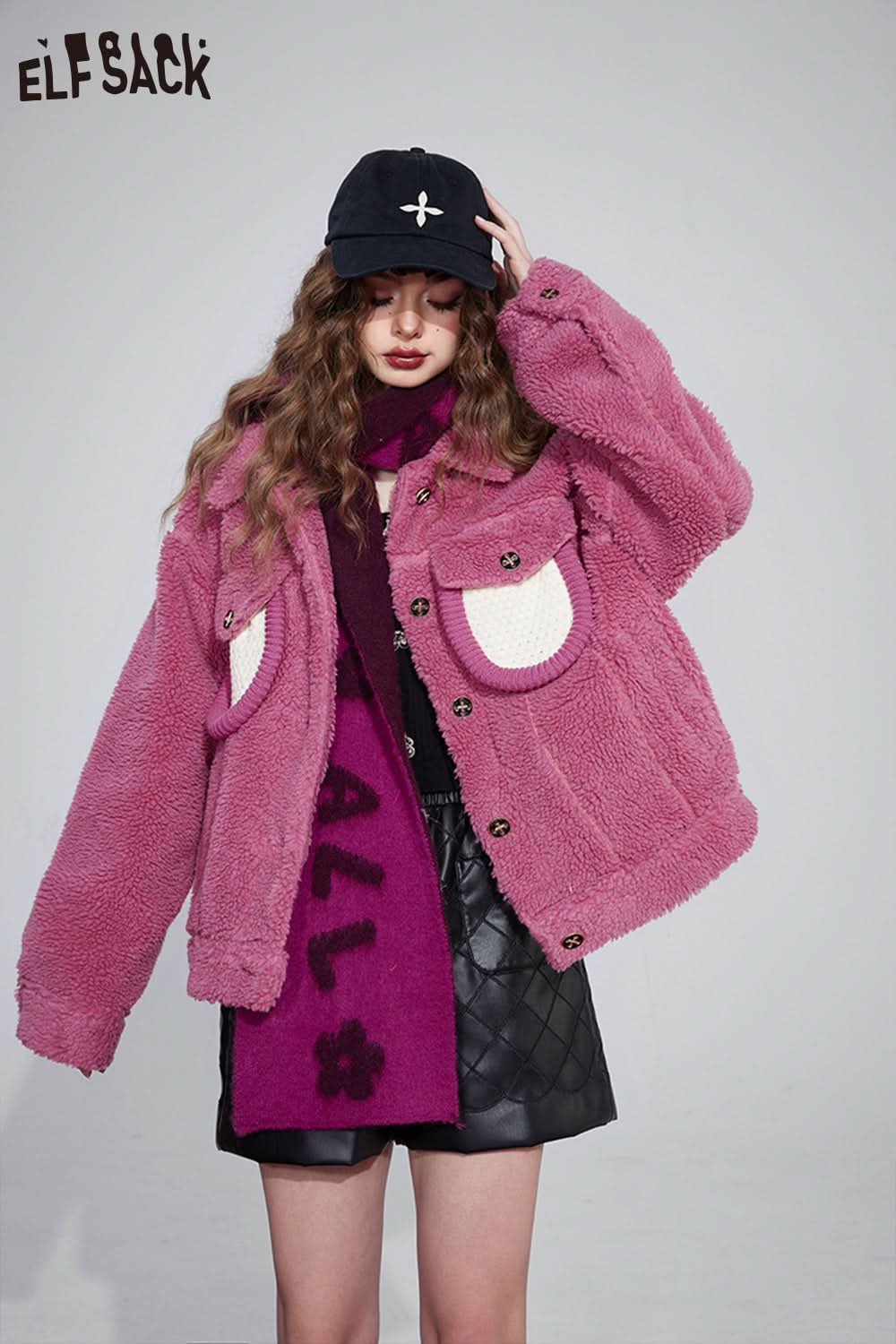ELFSACK Thicken Cotton Jackets Women Plus Size Fashion Outwears