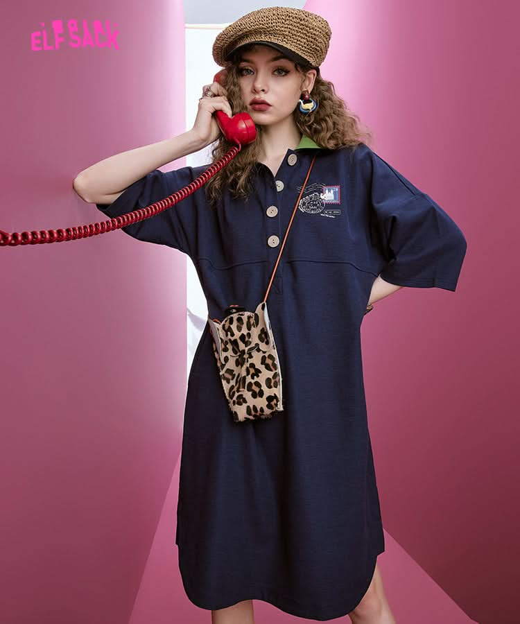 ELFSACK Polo T-shirt Dresses