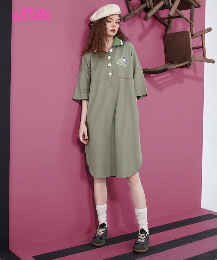ELFSACK Polo T-shirt Dresses