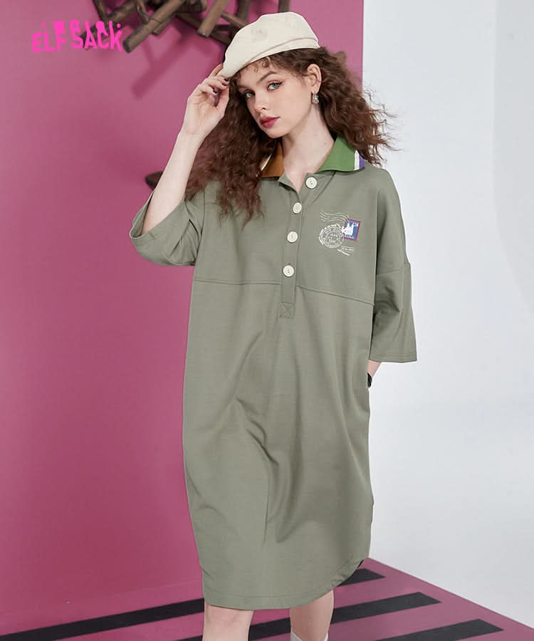 ELFSACK Polo T-shirt Dresses