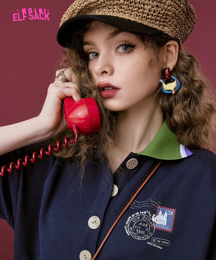 ELFSACK Polo T-shirt Dresses