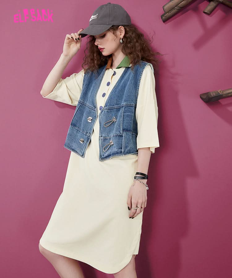 ELFSACK Polo T-shirt Dresses