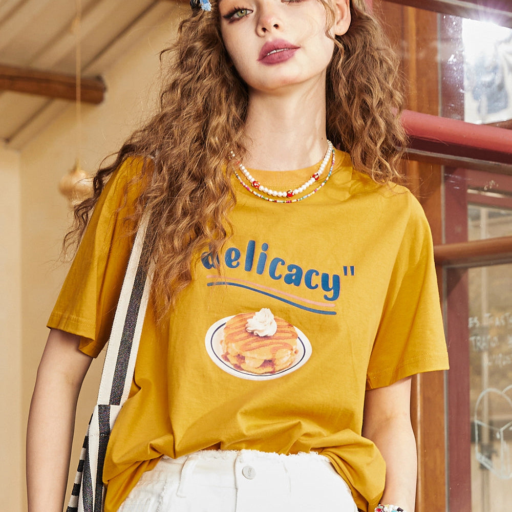 
                  
                    ELFSACK 2024 Summer New Cotton Loose Shoulder Short Sleeve T-shirt Women's Slim and Versatile Casual Top
                  
                