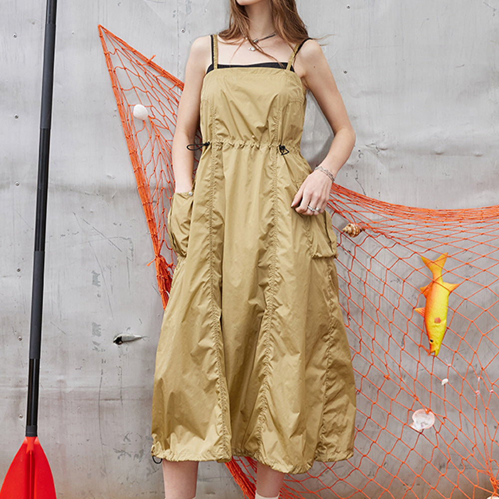 
                  
                    ELFSACK 2024 Summer New Arrivals Workwear casual camisole dress women's versatile A-line skirt
                  
                