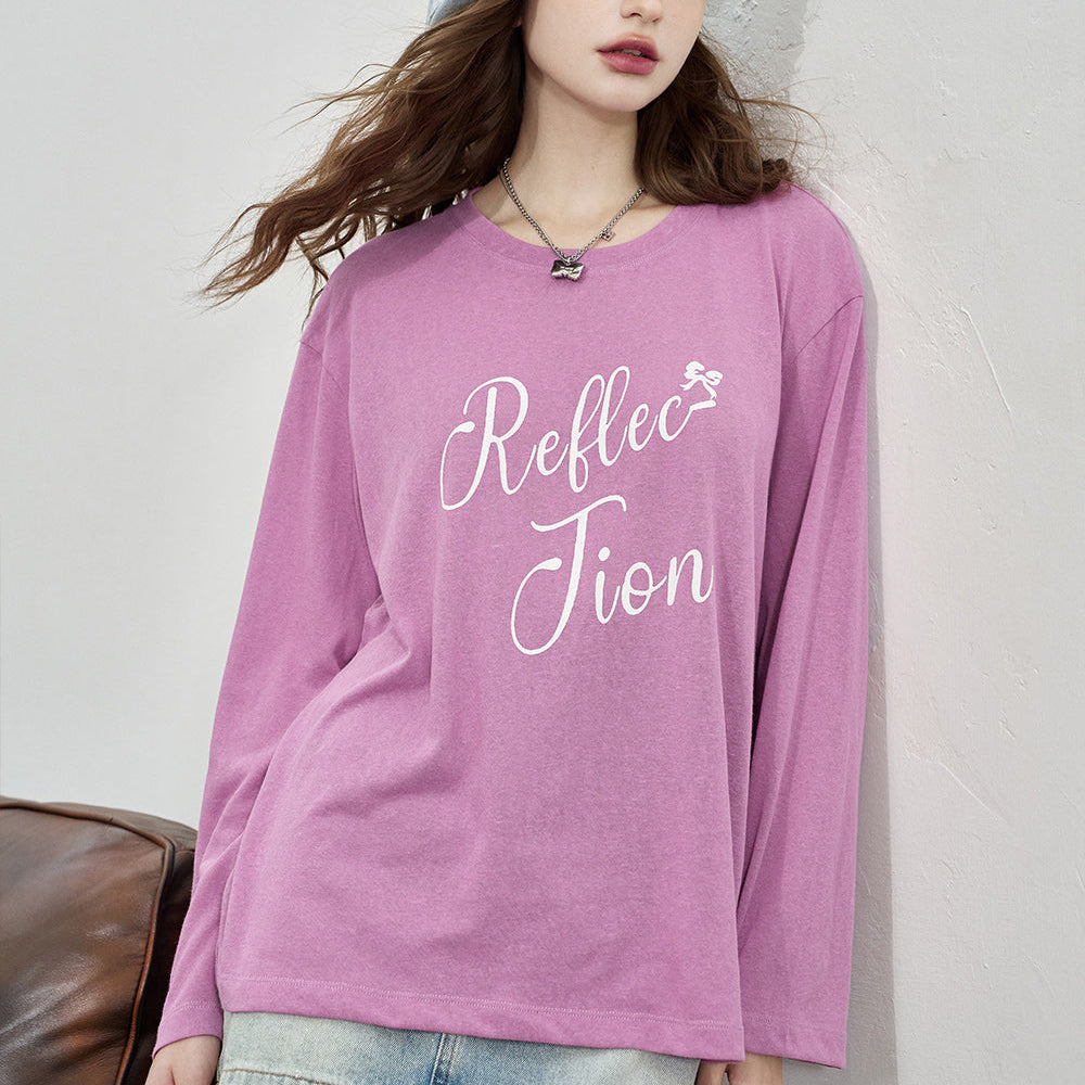 
                  
                    ELFSACK 2024 Summer New Arrivals Letter printed loose T-shirt for women Lazy casual hoodie with air conditioning
                  
                