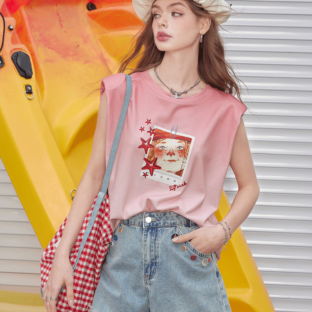 
                  
                    ELFSACK 2024 Summer New Arrivals High waisted A-line washed denim jeans, women's colorful button down brushed shorts
                  
                