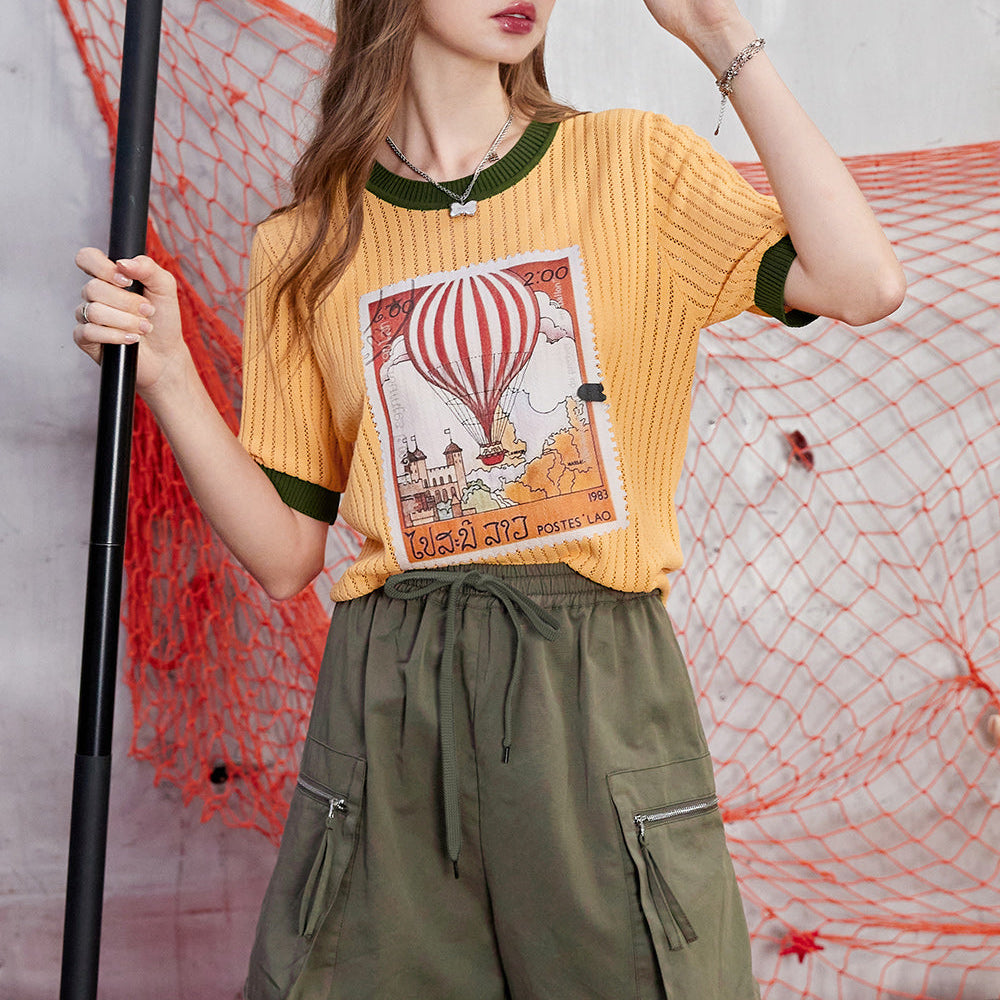 ELFSACK 2024 Summer New Arrivals Work style casual A-line shorts for women, loose and slimming pants