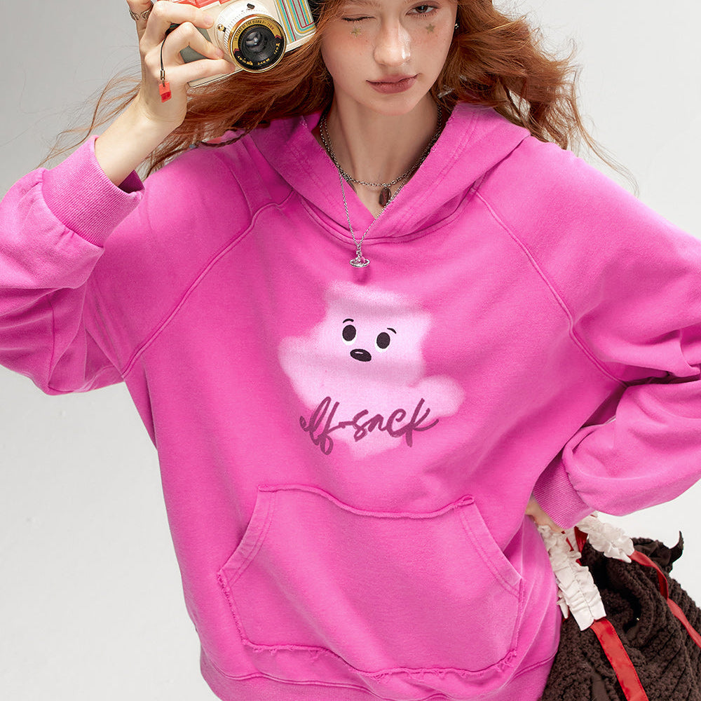 
                  
                    ELFSACK 2024 Autumn New Arrivals Retro Print Casual Hoodie for Women Loose Thin Sweatshirt
                  
                