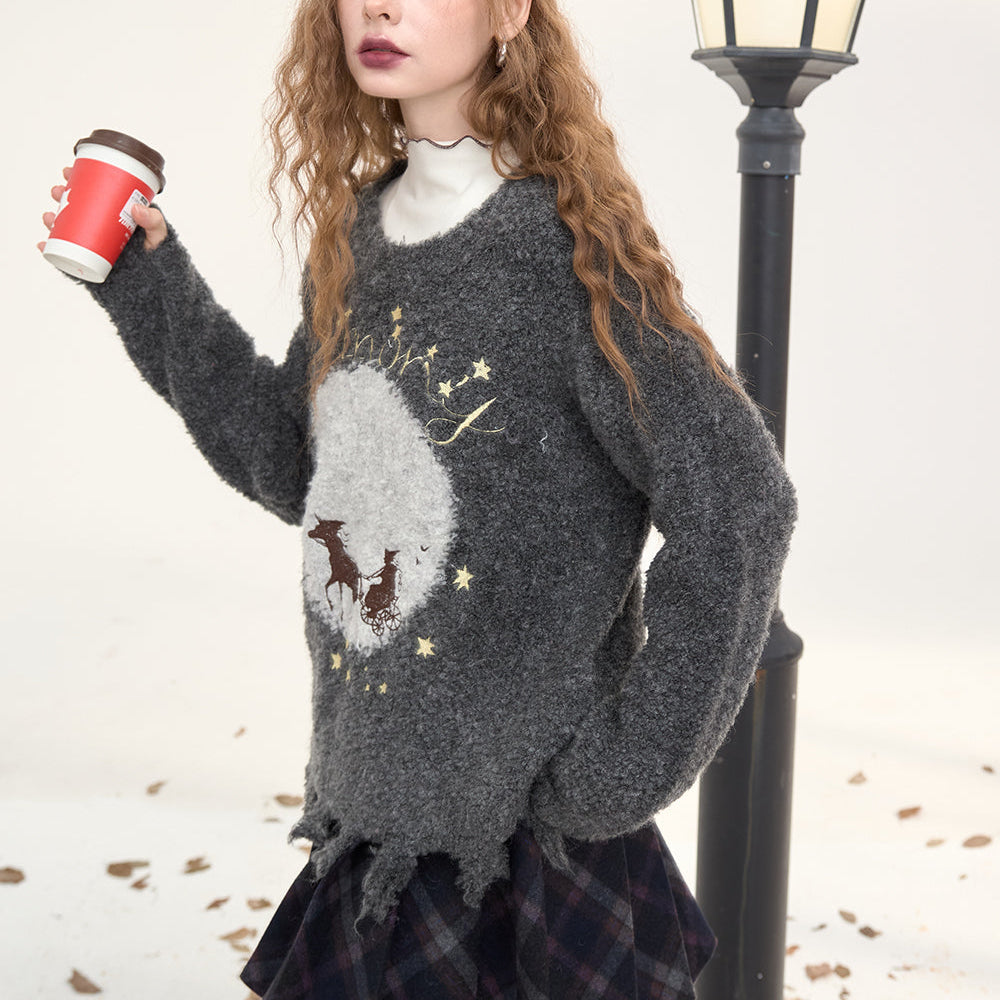 
                  
                    ELFSACK 2024 Winter New Arrivals Women's Pullover Sweater Fluffy Loose Cute Soft Top
                  
                